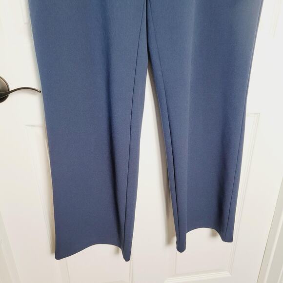 DG2 Diane Gilman Pants Womens Large Blue Pull On Stretch Dress Bootcut Slacks - Picture 3 of 9